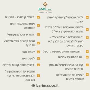 ויטמינים אחרי ניתוח בריאטרי